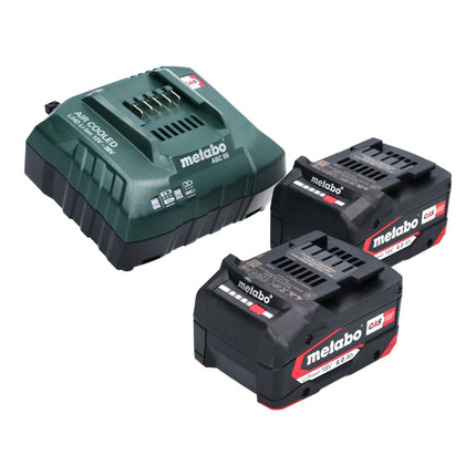 Pistola ad aria calda a batteria Metabo HG 18 LTX 500 18 V 300 / 500 °C + 2x batteria ricaricabile 4,0 Ah + caricatore