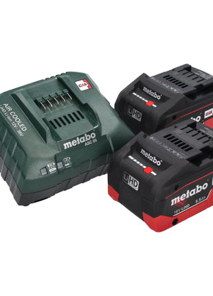 Metabo HG 18 LTX 500 soplador de aire caliente a batería 18 V 300 / 500 °C + 2 baterías LiHD 5,5 Ah + cargador