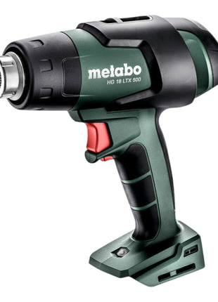 Metabo HG 18 LTX 500 Akku Heißluftgebläse 18 V 300 / 500 °C + 2x LiHD Akku 8,0 Ah + Ladegerät