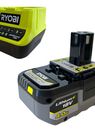 RYOBI RY18CS20A-0 18 V ONE+ tronçonneuse à chaîne sans fil 20 cm Compact + 1x batterie 4,0 Ah + chargeur