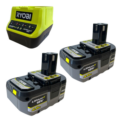 RYOBI RY18CS20A-0 18 V ONE+ motosega a batteria 20 cm Compact + 2x batteria 4,0 Ah + caricabatterie