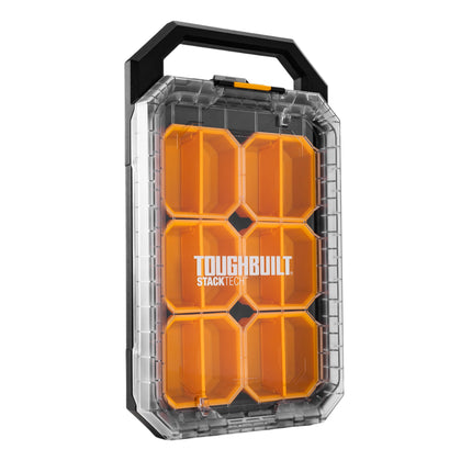 Toughbuilt StackTech TB B1 O 10C kompakter flacher Organizer 48 x 26 5 x 10 cm IP65 6x Inlay 6x Trennwand  1 - toolbrothers