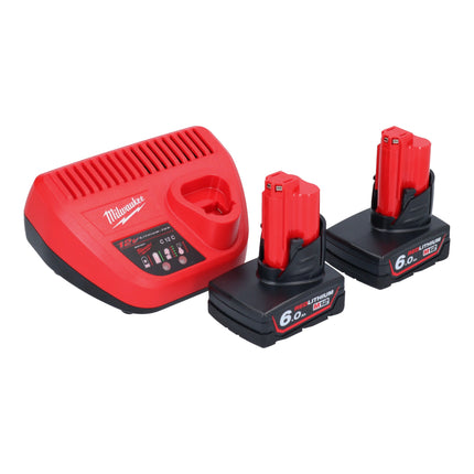 Milwaukee M12 BPRT 502 Akku Blindnietgeraet 12 V 20 32 mm 2x Akku 6 0 Ah Ladegeraet 2 - toolbrothers