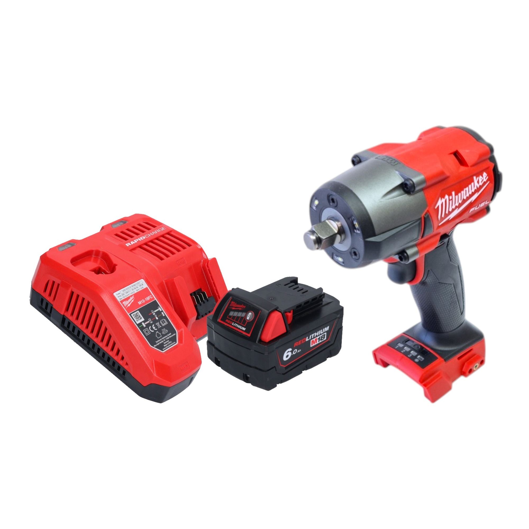 Milwaukee M18 FMTIW2F12 601 Akku Schlagschrauber 18 V 745 Nm 1 2 Brushless 1x Akku 6 0 Ah Ladegeraet 0 - toolbrothers