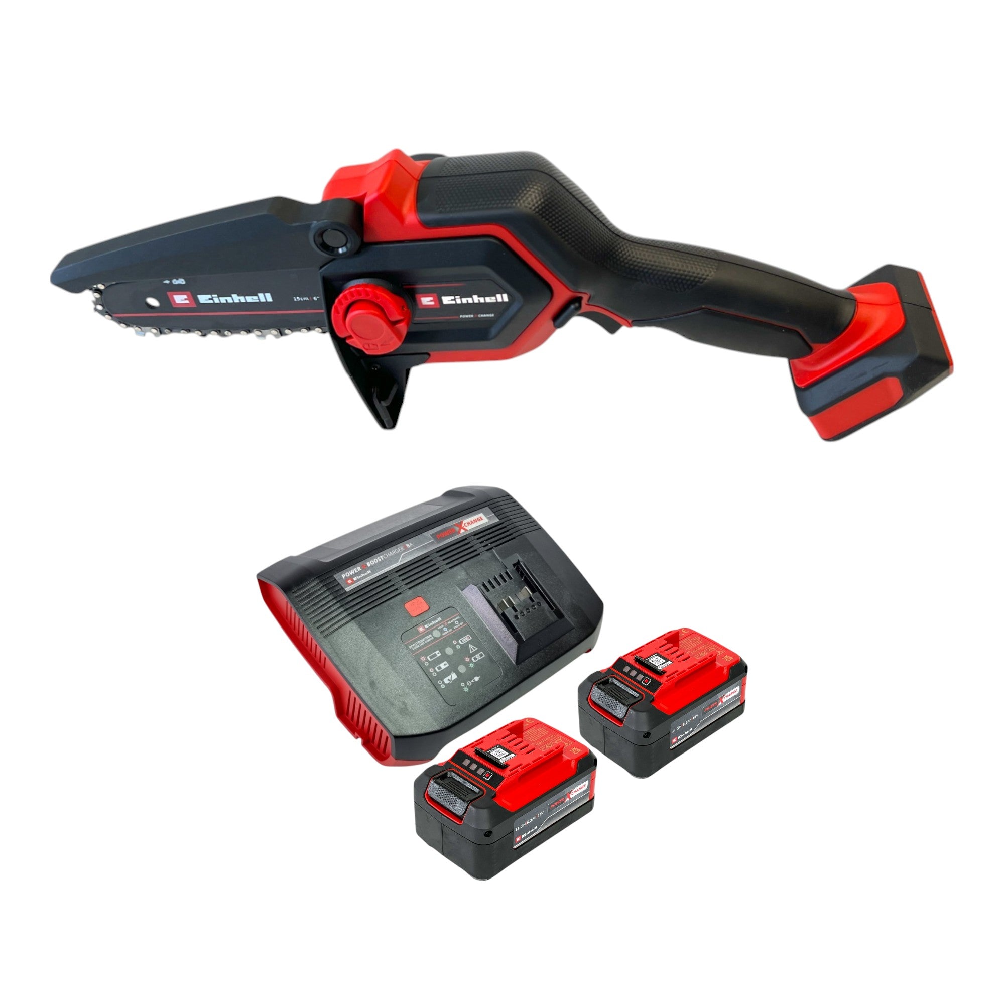 Einhell GE PS 18 15 Li BL Akku Astkettensaege 18 V 15 cm Brushless 2x Akku 5 2 Ah Ladegeraet 0 - toolbrothers