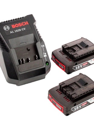 Bosch GDX 18 V-200 C Professional 18 V Li-Ion Akku Drehschlagschrauber + 2 x 2,0 Ah Akku + Lader + 32 tlg. Bit-Set - Toolbrothers