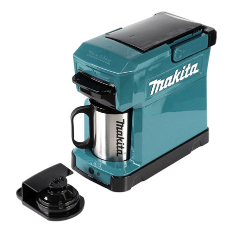 Makita DCM 501 SG Akku Kaffeemaschine 12 V max. / 18 V + 1x Akku 6,0 Ah + Ladegerät