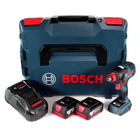 Bosch GDX 18 V-200 C Professional 18 V Li-Ion Akku Drehschlagschrauber Brushless in L-Boxx + 2 x 6,0 Ah Akku + Ladegerät - Toolbrothers