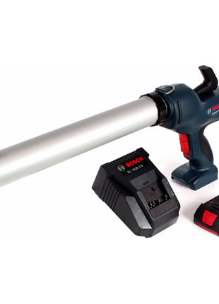 Bosch GCG 18V-600 Professional Akku Kartuschenpresse 400 ml Kapazität + 1x GBA 2,0 Ah Akku + AL 1820 CV Schnellladegerät - Toolbrothers