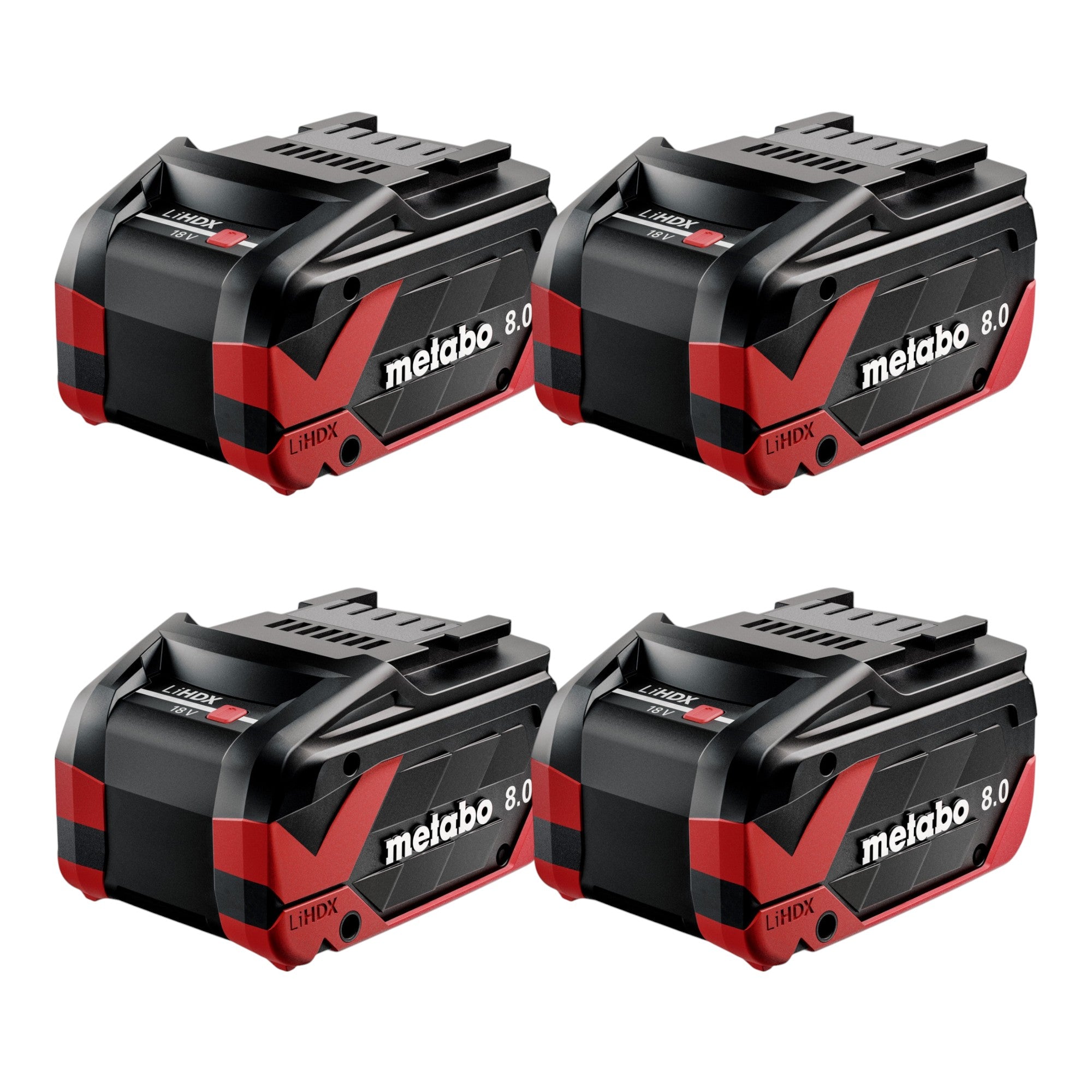 Metabo 4x LiHDX Akkupack 18 V 8 0 Ah CAS Li Ion Akku 4x 624975000  0 - toolbrothers