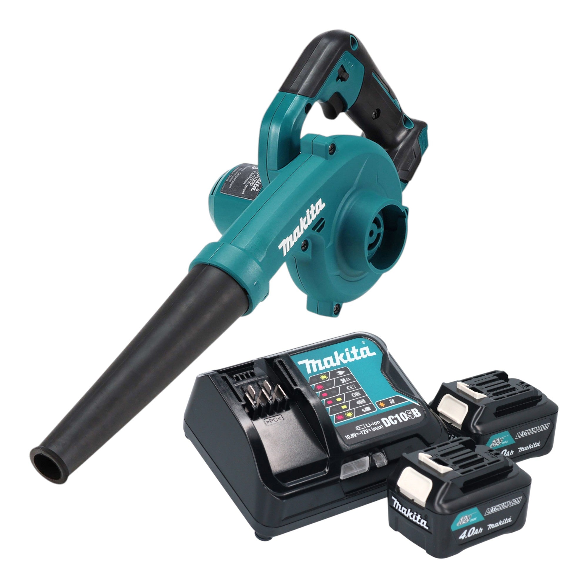 Makita UB 100 DSM Akku Geblaese 12 V max 2x Akku 4 0 Ah Ladegeraet 0 - toolbrothers