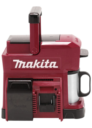 Makita DCM 501 FAR Akku Kaffeemaschine 12 V max. / 18 V Rot + 1x Akku 3,0 Ah - ohne Ladegerät