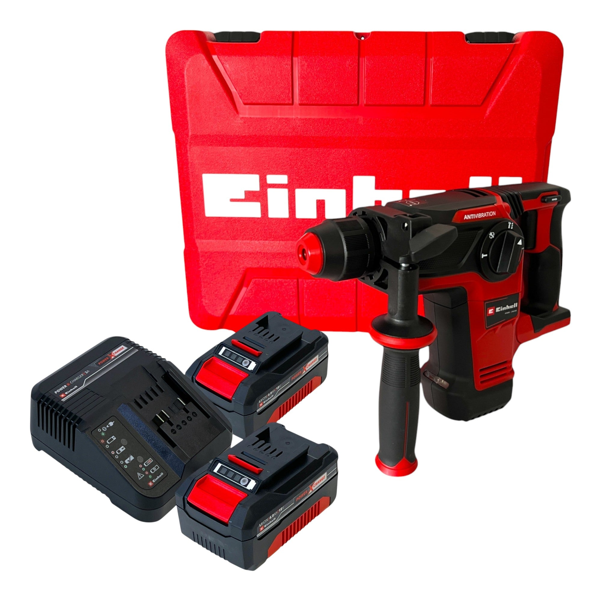 Einhell Professional TP HD 18 26 Li BL Akku Bohrhammer 18 V 2 6 J Brushless 2x Akku 4 0 Ah Ladegeraet Koffer 0 - toolbrothers
