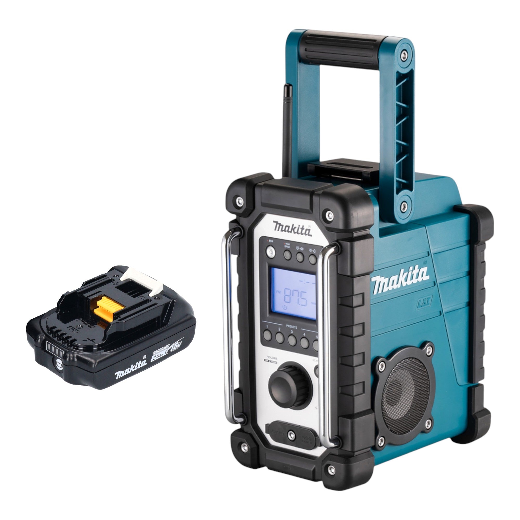 Makita DMR 116 A1 Akku Baustellenradio 14 4 18 V AM FM AUX 1x Akku 2 0 Ah ohne Ladegeraet 0 - toolbrothers