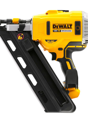 Clavadora de cinta a batería DeWalt DCN 692 E2 18 V 50 - 90 mm sin escobillas + 2x batería Powerstack 1,7 Ah + cargador