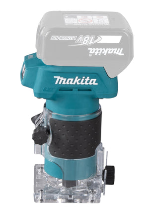 Makita DRT 52 G1J Akku Kantenfräse 18 V 6 mm Brushless + 1x Akku 6,0 Ah + Makpac - ohne Ladegerät