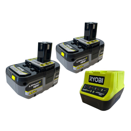 Ryobi R18AG-0 Smerigliatrice angolare a batteria 18 V ONE+ 115 mm + 2x batteria 4,0 Ah + caricatore