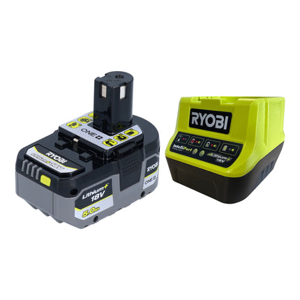 Ryobi R18AG-0 Smerigliatrice angolare a batteria 18 V ONE+ 115 mm + 1x batteria 5,0 Ah + caricatore