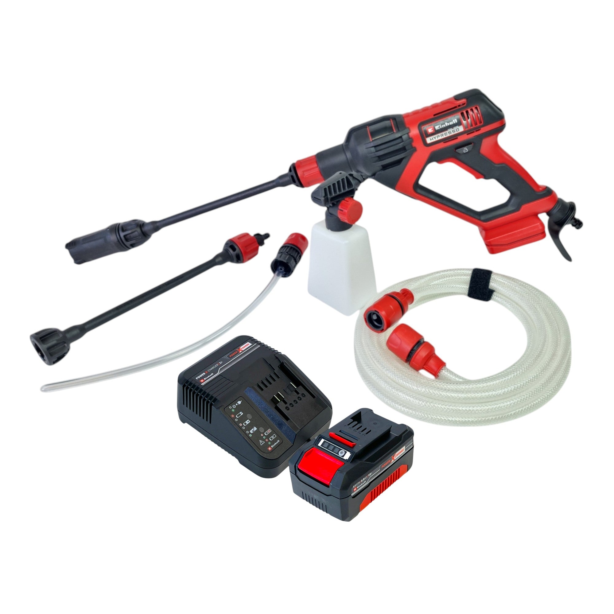 Einhell HYPRESSO 18 24 1 Akku Druckreinigerpistole 18 V 24 bar 240 l h 1x Akku 4 0 Ah Ladegeraet 0 - toolbrothers