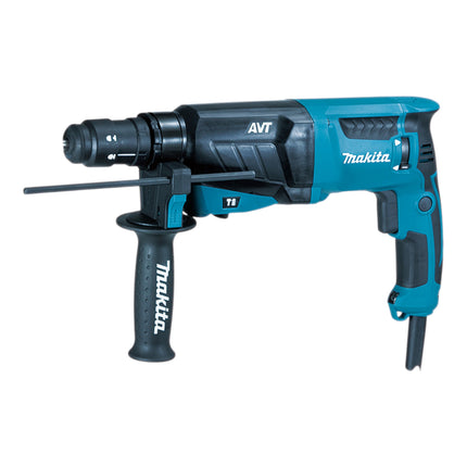 Makita HR 2631 FT13 martello combinato 800 W 2,4 J SDS Plus + mandrino intercambiabile + set di punte + custodia