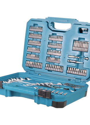 Makita E-17980 Jeu d'outils 231 pcs. 5/16'' / 1/4'' / 1/2'' Tournevis / Clé à cliquet / Clé à vis / Embouts + Coffret