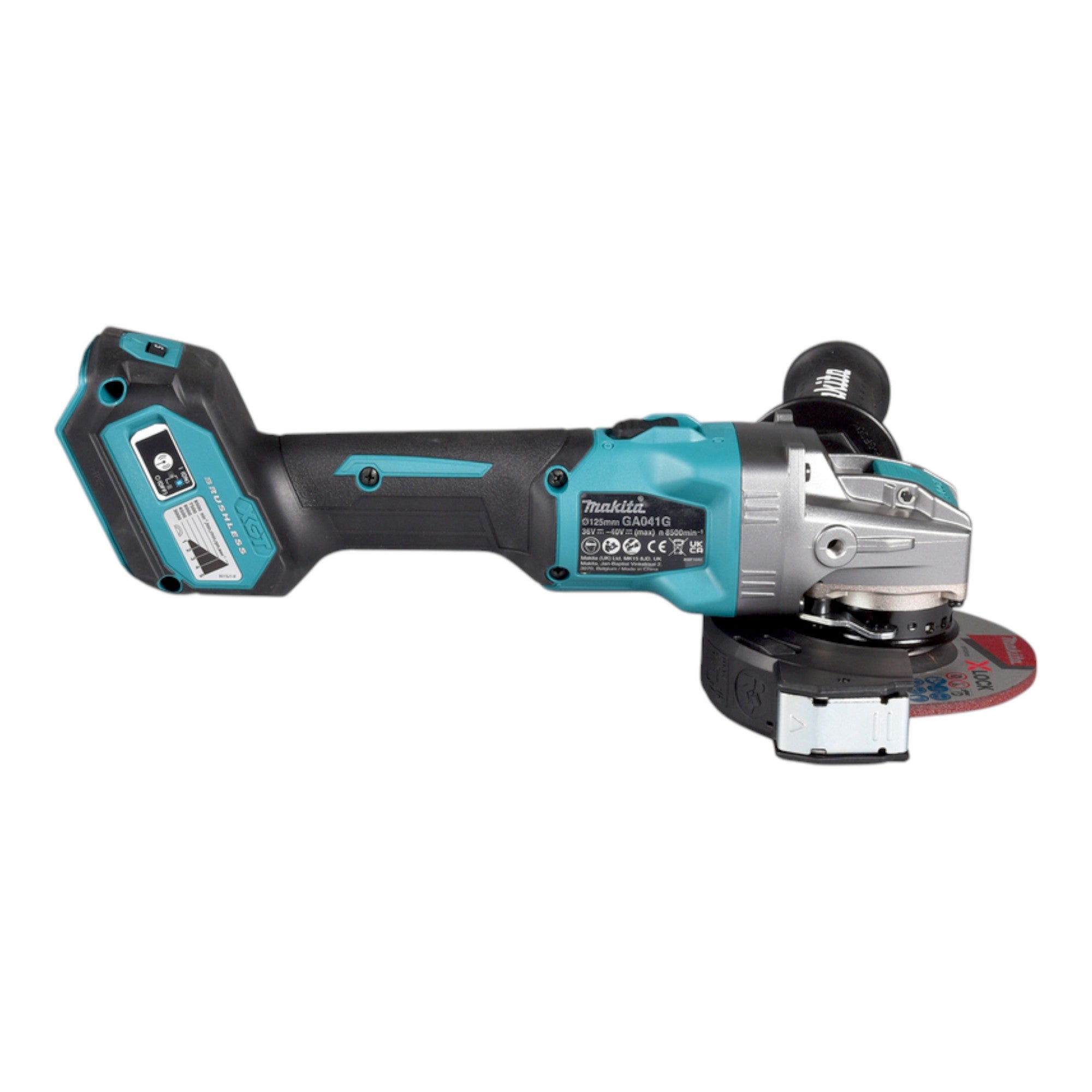 Makita GA 041 GD101 Akku Winkelschleifer 40 V max 125 mm X LOCK Brushless 1x Akku 2 5 Ah Ladegeraet 4 - toolbrothers