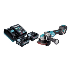 Makita GA 041 GD201 Akku Winkelschleifer 40 V max 125 mm X LOCK Brushless 2x Akku 2 5 Ah Ladegeraet 0 - toolbrothers