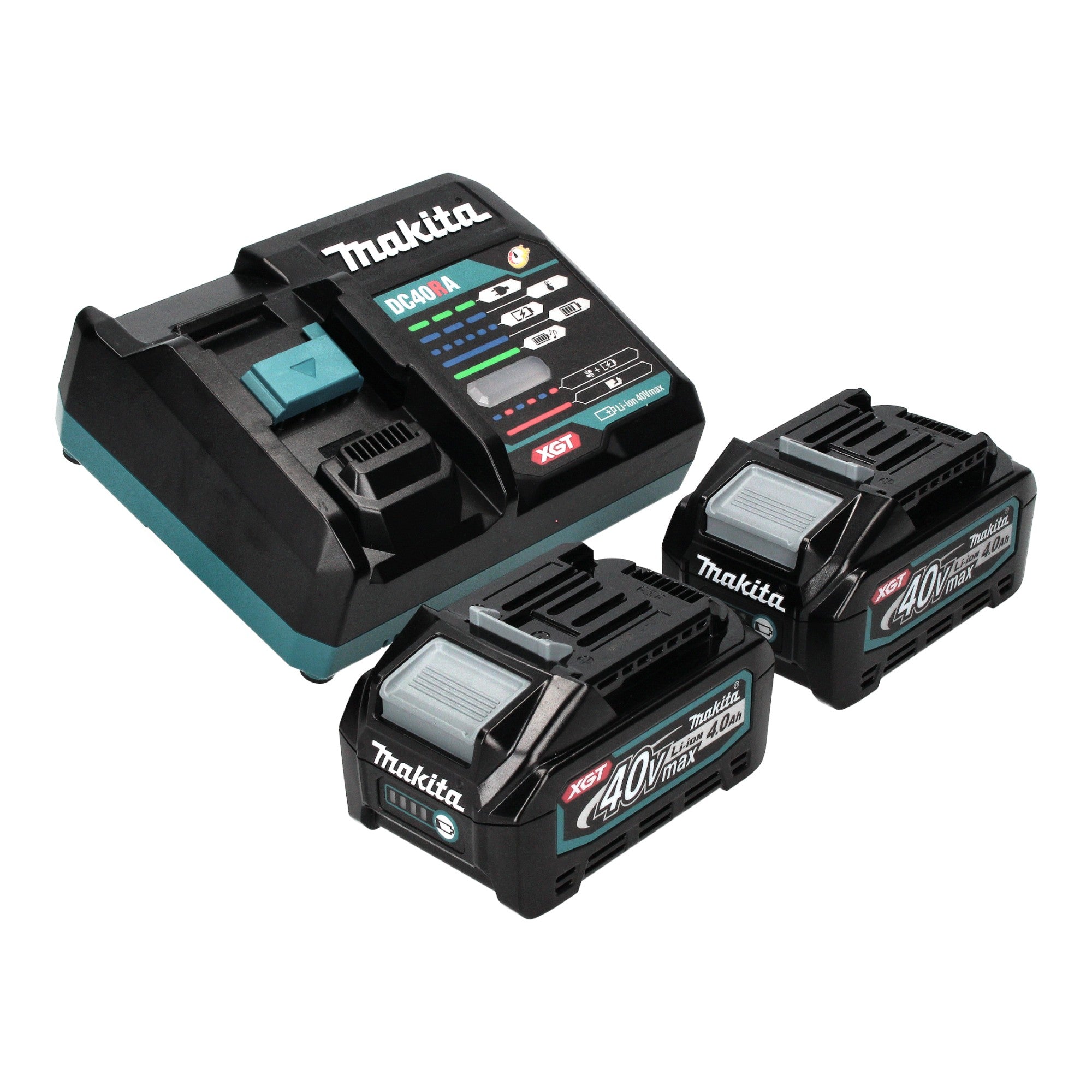 Makita GA 041 GM201 Akku Winkelschleifer 40 V max 125 mm X LOCK Brushless 2x Akku 4 0 Ah Ladegeraet Makpac 3 - toolbrothers
