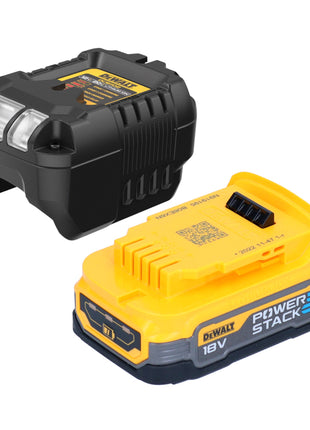 DeWalt DCS 355 E1 Akku Oszillierer Multitool 18 V Brushless + 1x Powerstack Akku 1,7 Ah + Ladegerät + Zubehör