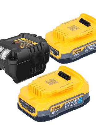 DeWalt DCV 100 E2 Souffleur / Souffleur de feuilles 18 V + 2x Powerstack batterie 1,7 Ah + chargeur