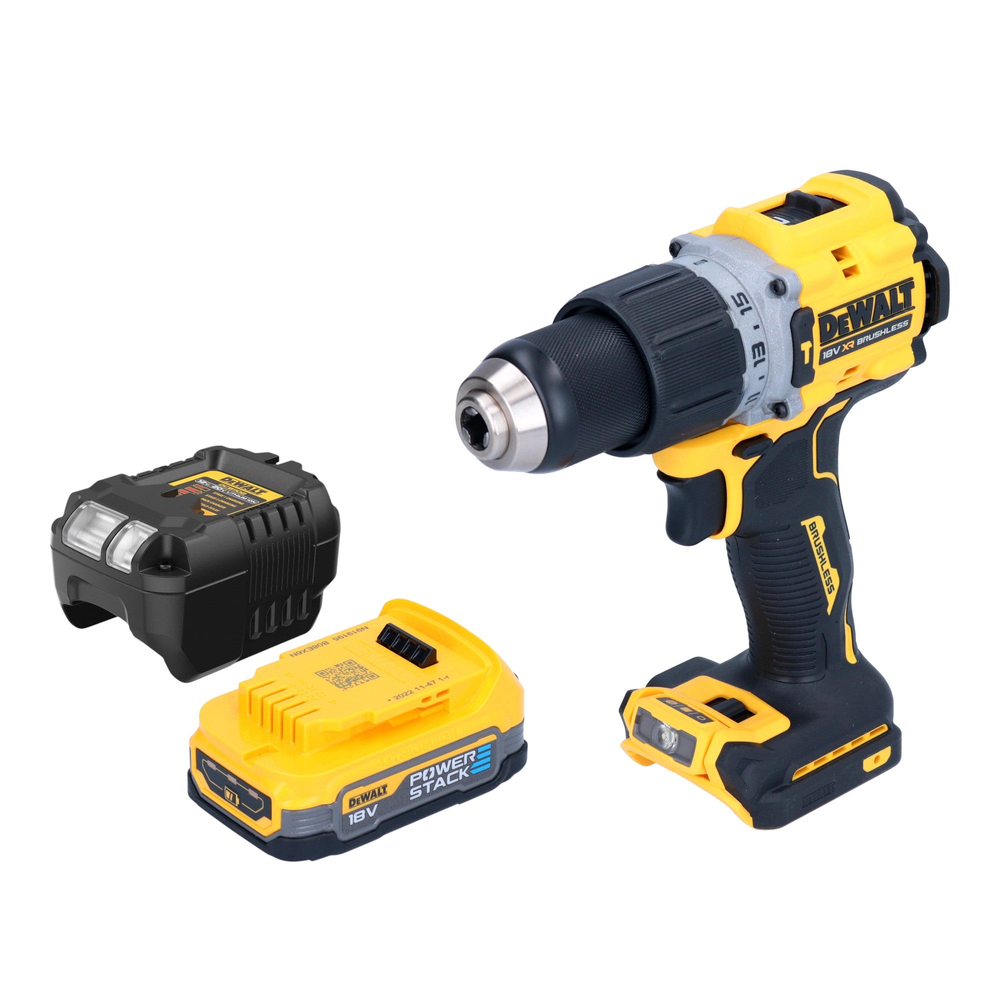 DeWalt DCD 805 E1 Akku Schlagbohrschrauber 18 V 90 Nm Brushless 1x Powerstack Akku 1 7 Ah Ladegeraet 0 - toolbrothers