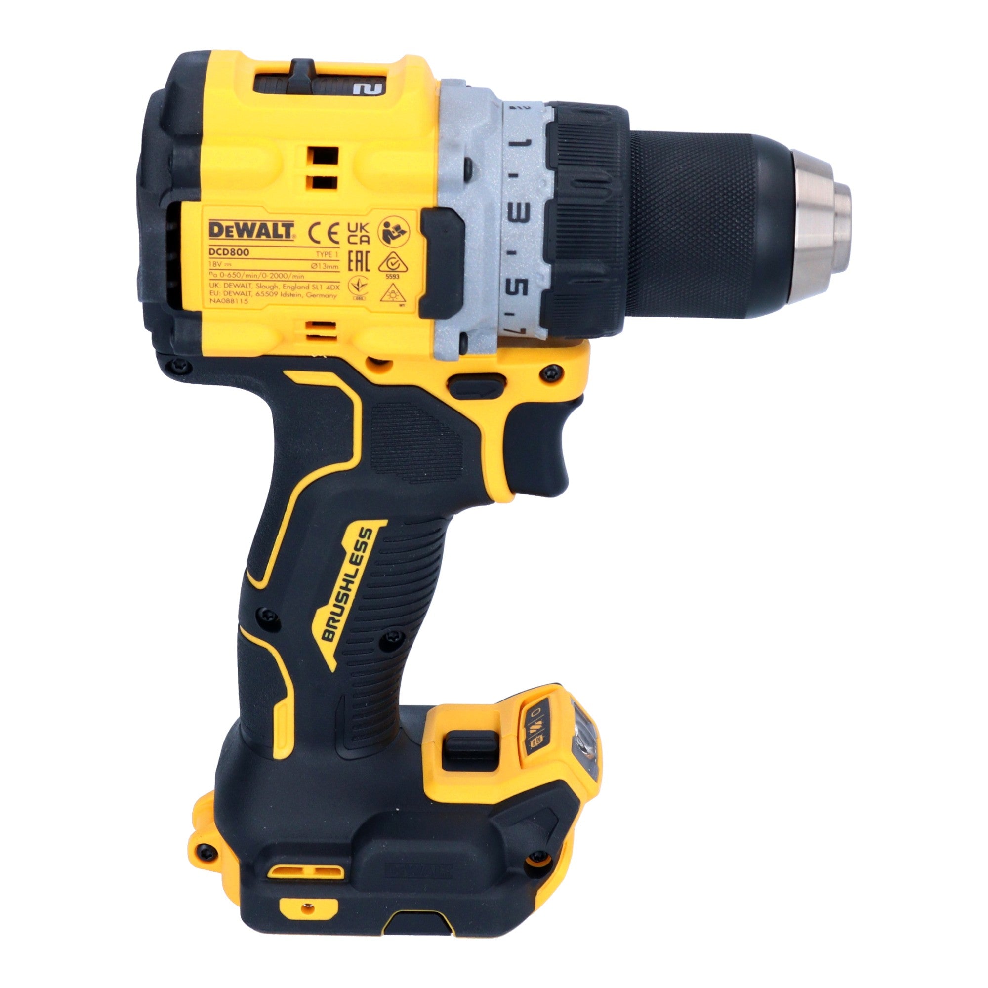 DeWalt DCD 800 E2 Akku Bohrschrauber 18 V 90 Nm Brushless 2x Powerstack Akku 1 7 Ah Ladegeraet  4 - toolbrothers
