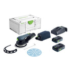 Festool ETSC 2 150 4 0 I Plus Akku Exzenterschleifer 18 V 150 mm Brushless 577726 2x Akku 4 0 Ah Ladegeraet Systainer 0 - toolbrothers