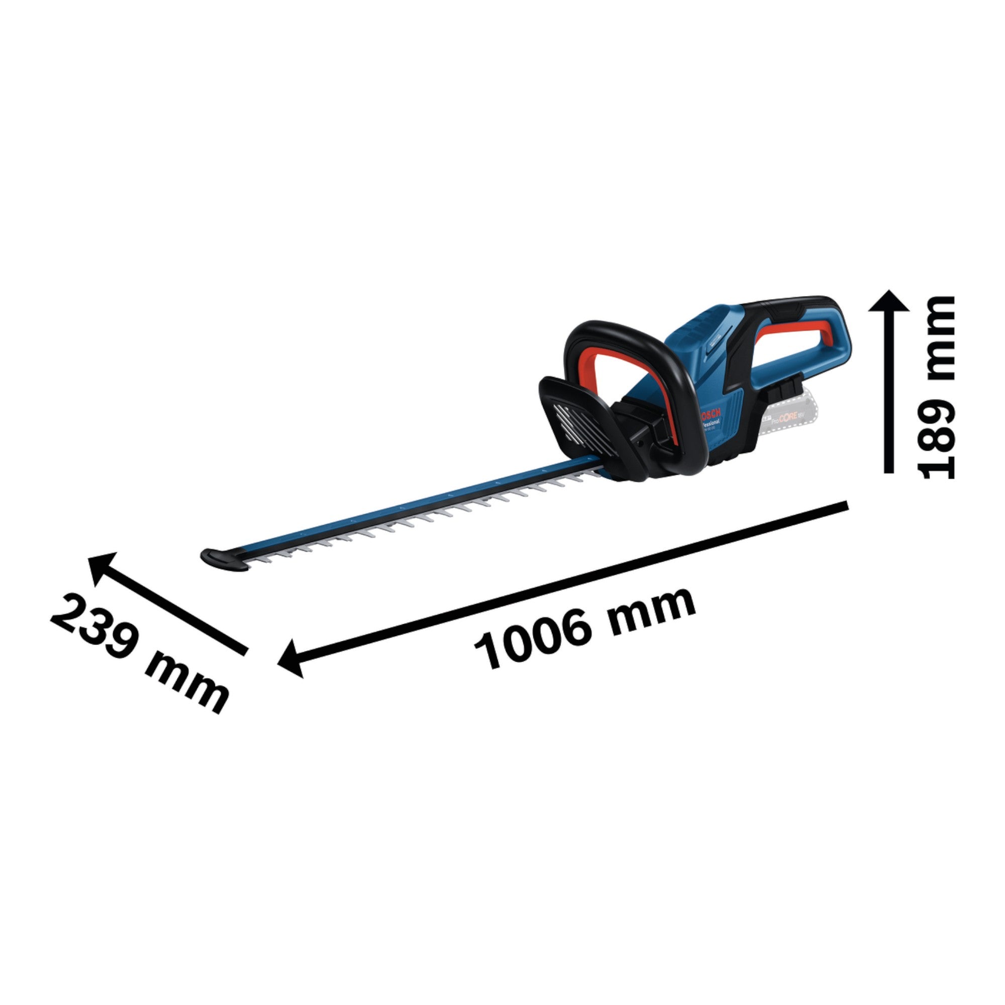 Bosch GHE 18V 50 Professional Akku Heckenschere 18 V 50 cm Brushless 1x ProCORE Akku 5 5 Ah Ladegeraet 3 - toolbrothers