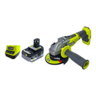 Ryobi R18AG7 0 Akku Winkelschleifer 18 V 125 mm Brushless 1x Akku 5 0 Ah Ladegeraet 0 - toolbrothers