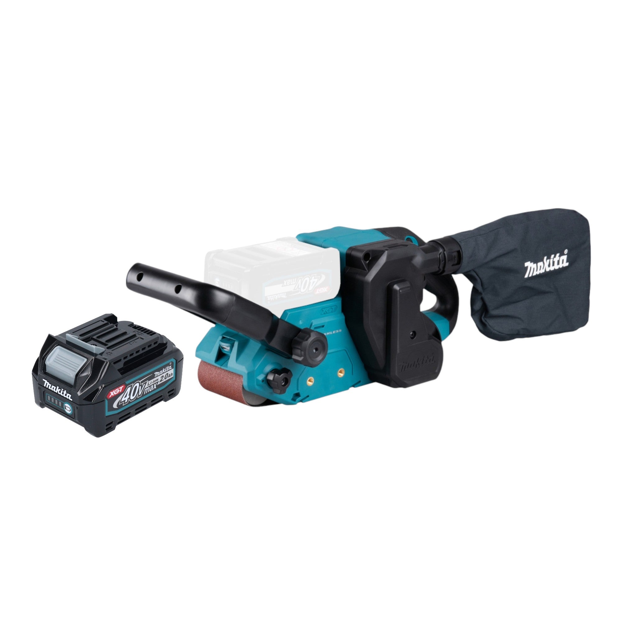 Makita BS 001 GA1 Akku Bandschleifer 40 V max 76 x 533 mm Brushless 1x Akku 2 0 Ah ohne Ladegeraet 0 - toolbrothers