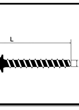 HECO MULTI-MONTI-plus SS Betonschraube 10 x 70 mm 25 Stk. SW 13 Sechskantkopf verzinkt A2K ( 48401 ) - Toolbrothers