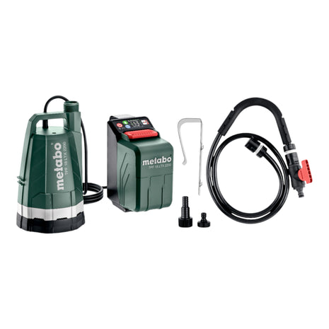 Metabo TPF 18 LTX 2200 Akku Tauch und Regenfasspumpe 18 V 2200 l h 2x LiHD Akku 4 0 Ah Ladegeraet 1 - toolbrothers