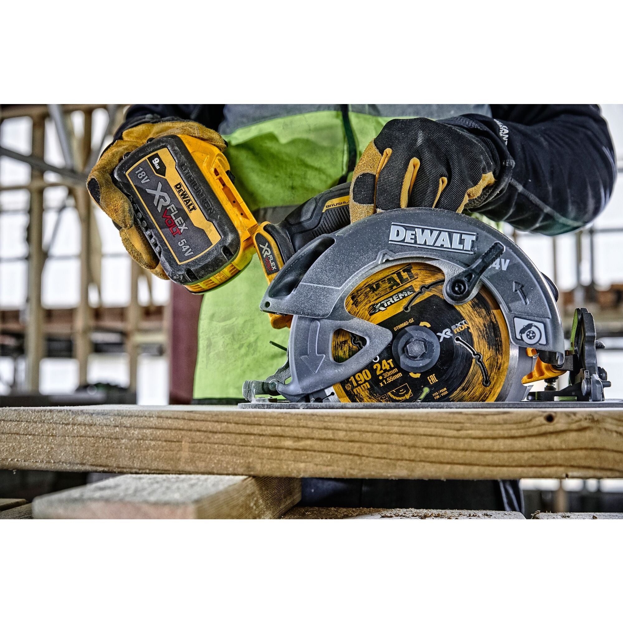 DeWALT DCS 578 NT Akku Kreissaege 54V XR FlexVolt 190 mm Brushless Saegeblatt TSTAK ohne Akku ohne Ladegeraet 3 - toolbrothers