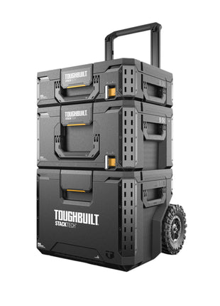 Toughbuilt StackTech TB B1S3 B 70R Werkzeugkisten Set mit Rollen 3 tlg IP65 86 x 56 x 40 cm  0 - toolbrothers