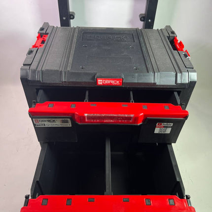 Qbrick System PRO Cart 2 0 Plus Drawer 2 mobile Box auf Raedern 520 x 415 x 660 mm 9 5 l 12 l abnehmbarer Doppelteleskopgriff Beschaedigt 1 - toolbrothers