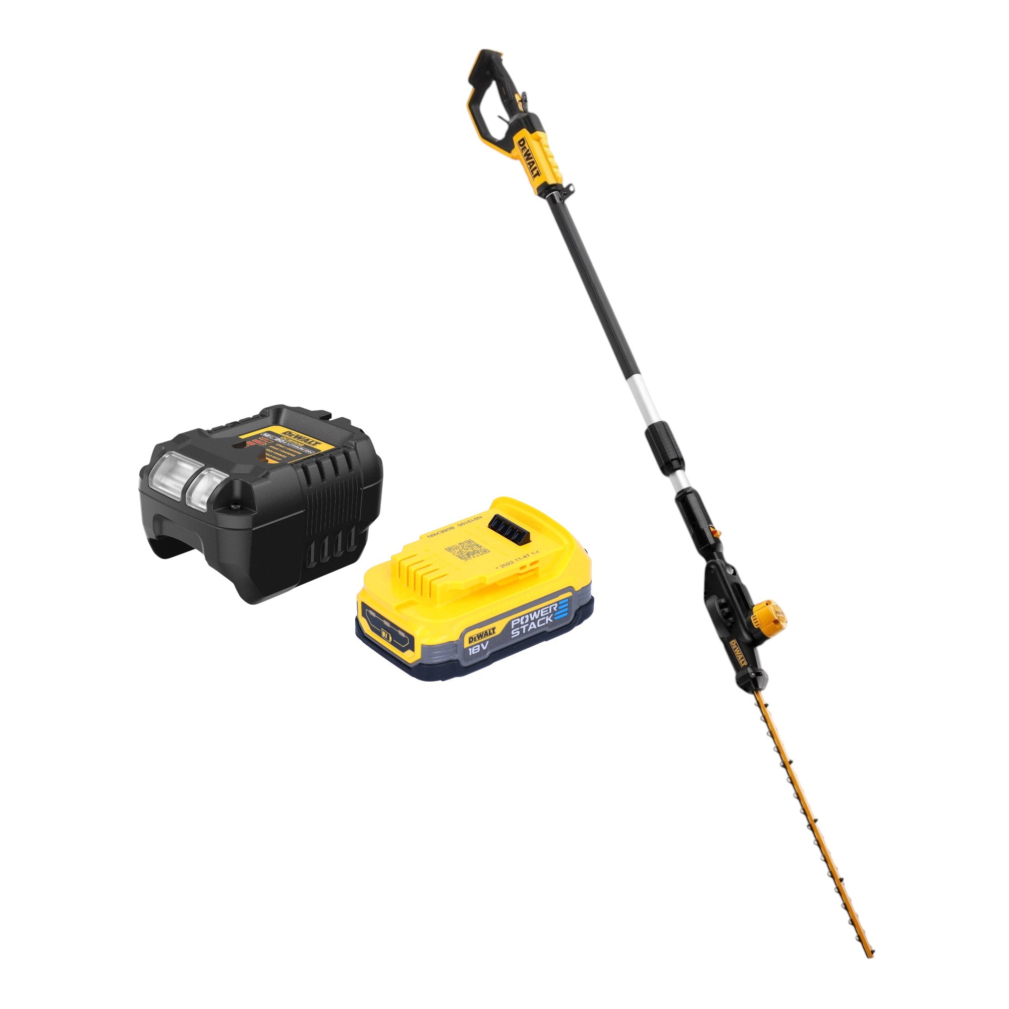 DeWalt DCMPH 566 E1 Akku Stabheckenschere 18 V 55 cm 1x Powerstack Akku 1 7 Ah Ladegeraet 0 - toolbrothers
