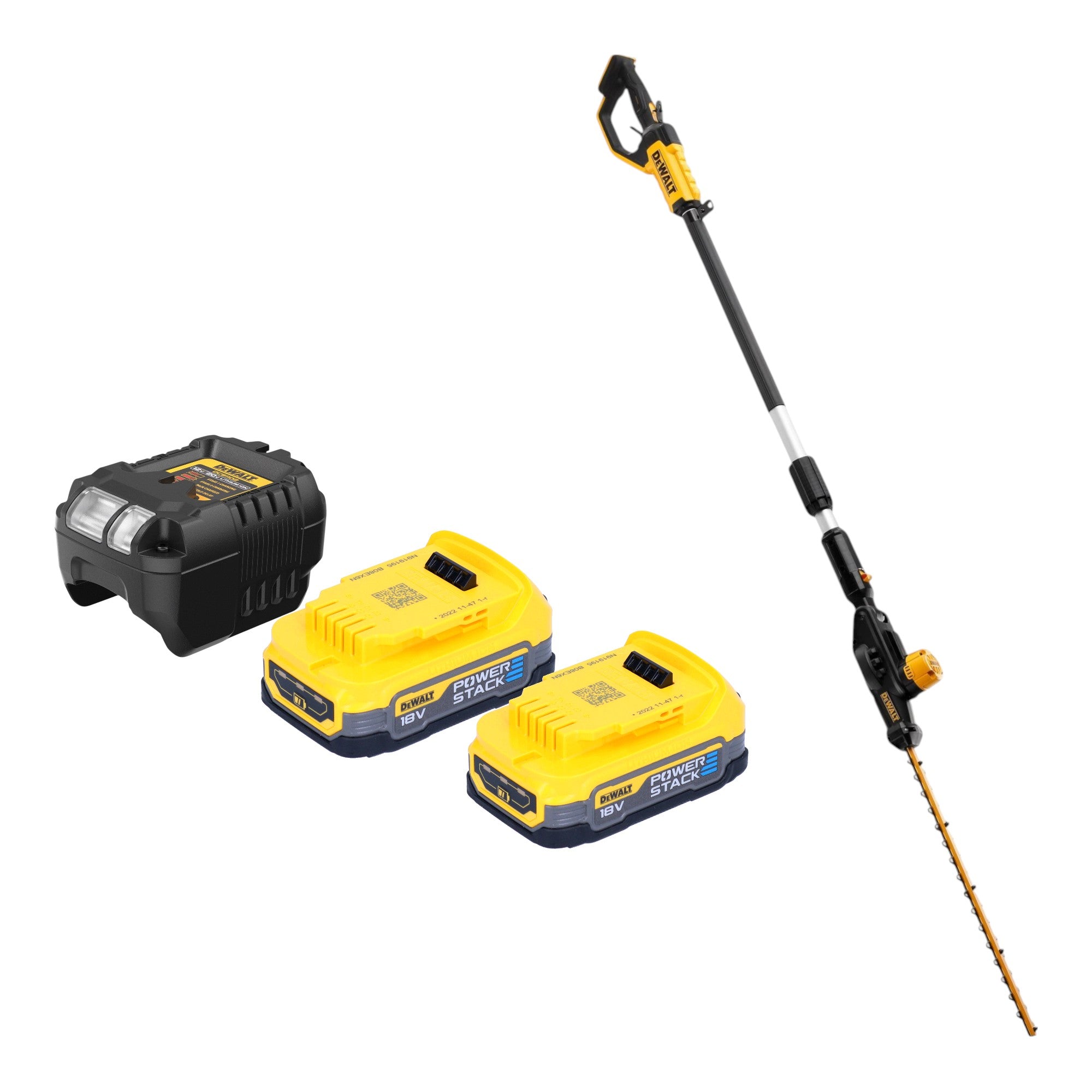 DeWalt DCMPH 566 E2 Akku Stabheckenschere 18 V 55 cm 2x Powerstack Akku 1 7 Ah Ladegeraet 0 - toolbrothers