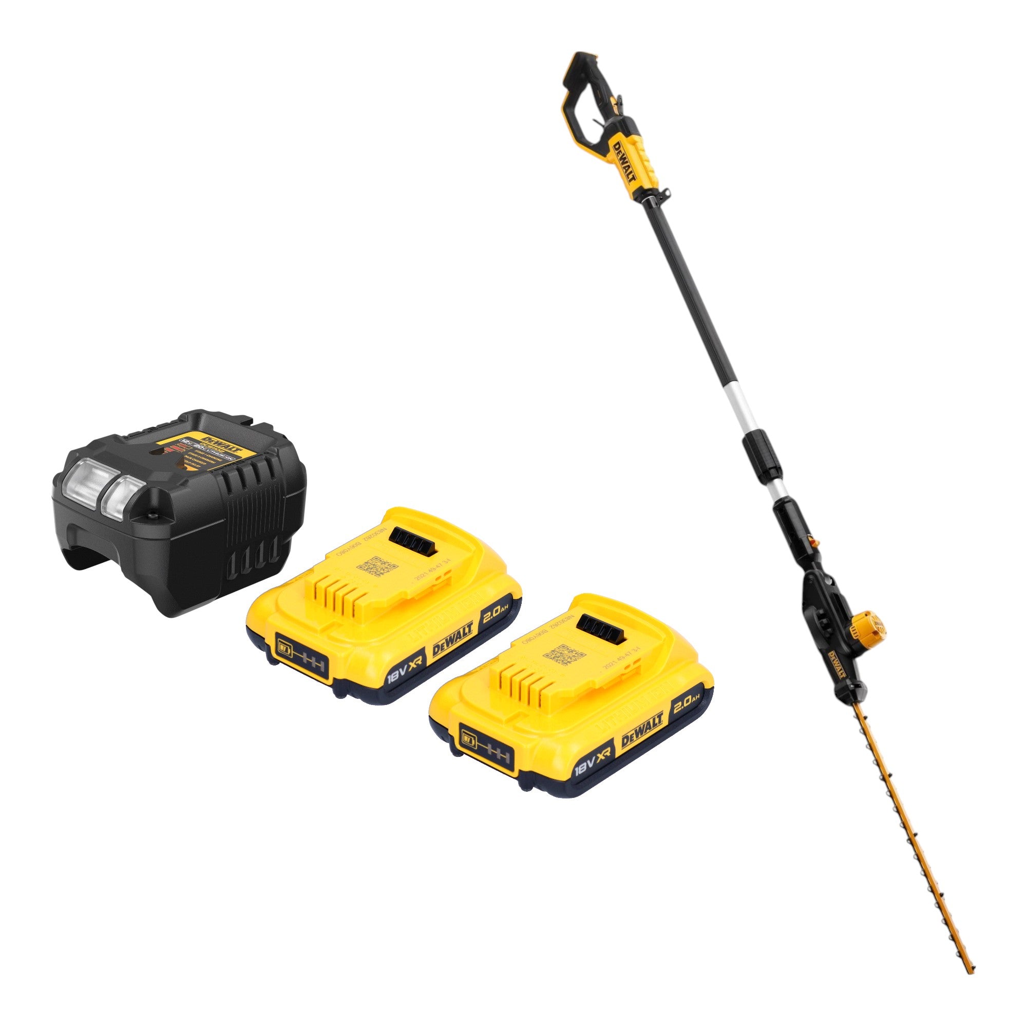 DeWalt DCMPH 566 D2 Akku Stabheckenschere 18 V 55 cm 2x Akku 2 0 Ah Ladegeraet 0 - toolbrothers