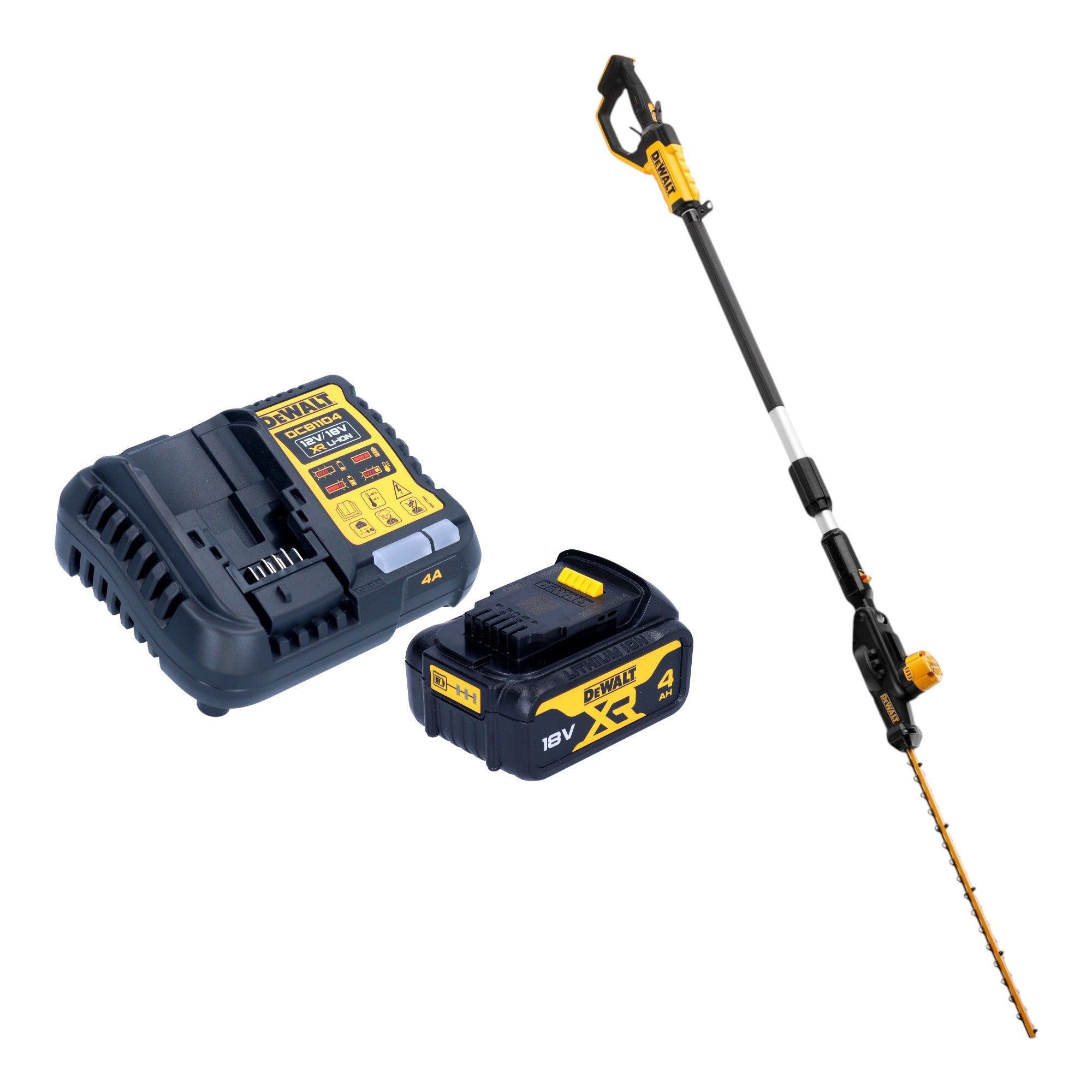 DeWalt DCMPH 566 M1 Akku Stabheckenschere 18 V 55 cm 1x Akku 4 0 Ah Ladegeraet 0 - toolbrothers