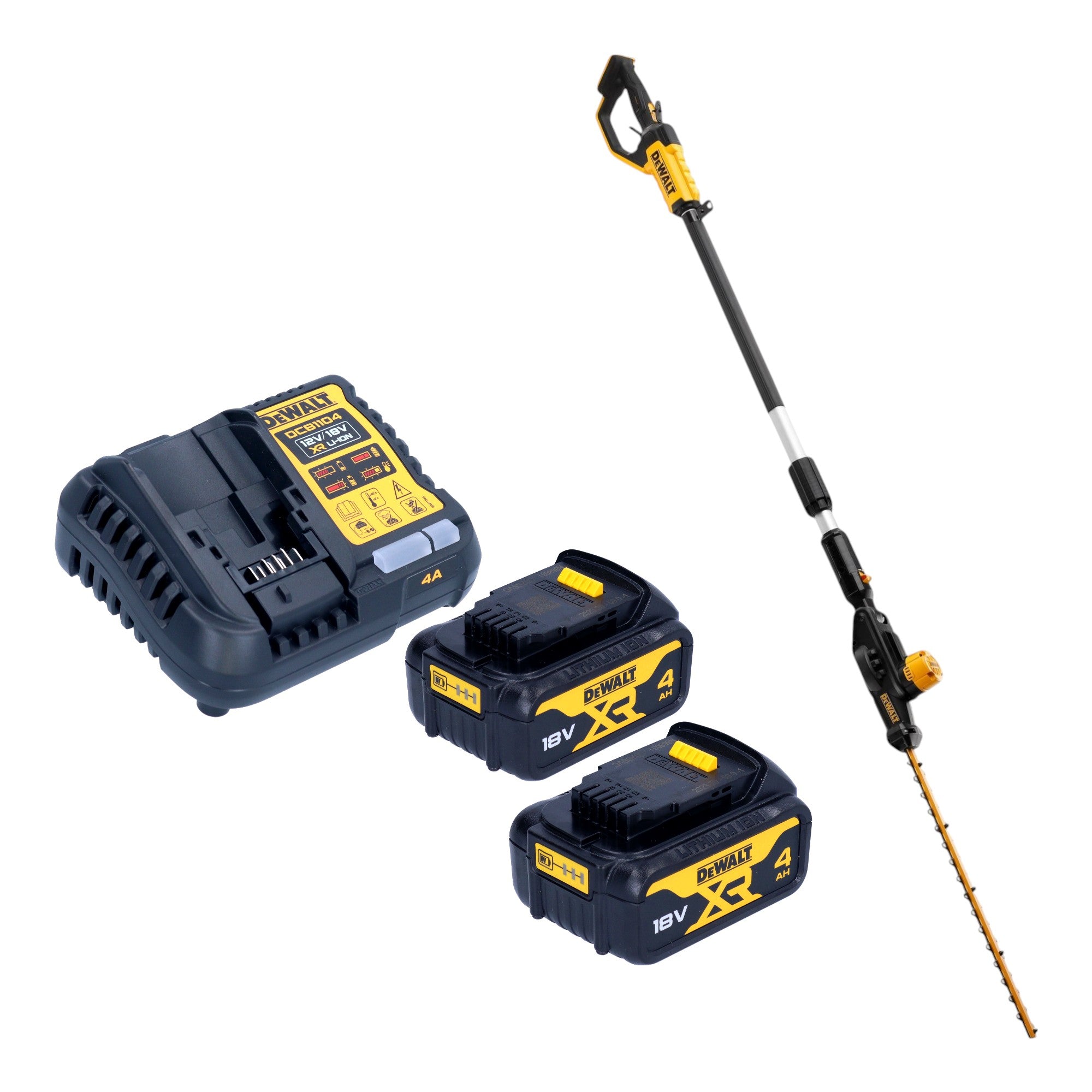 DeWalt DCMPH 566 M2 Akku Stabheckenschere 18 V 55 cm 2x Akku 4 0 Ah Ladegeraet 0 - toolbrothers