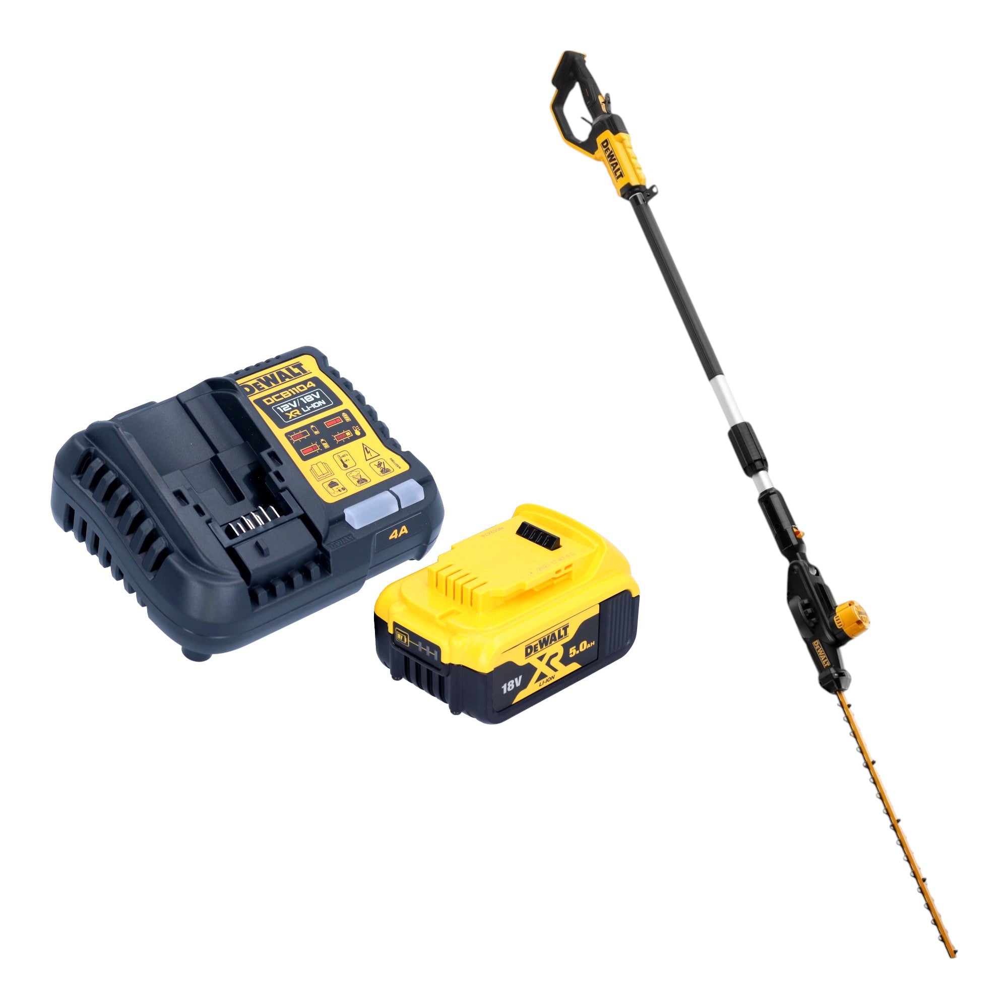 DeWalt DCMPH 566 P1 Akku Stabheckenschere 18 V 55 cm 1x Akku 5 0 Ah Ladegeraet 0 - toolbrothers