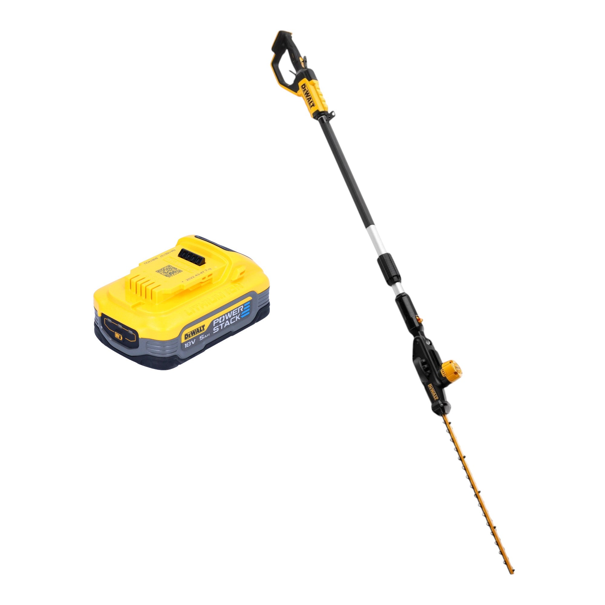 DeWalt DCMPH 566 N Akku Stabheckenschere 18 V 55 cm 1x Powerstack Akku 5 0 Ah ohne Ladegeraet 0 - toolbrothers