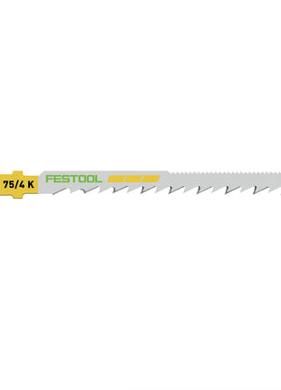 Festool S 75/4 K/20 WOOD Curves Lame de scie sauteuse 20 pièces. ( 204266 ) Lame de scie courbée, également pour rayons étroits, acier HCS