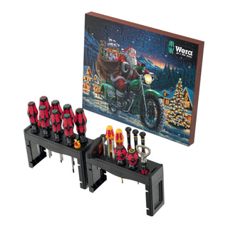 Wera Adventskalender 2025 Edition Handwerkzeug Set 28 tlg 05136610001 PH PZ Torx Schlitz 0 - toolbrothers